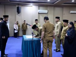 Wakil Wali Kota Binjai Kukuhkan dan Lantik Pejabat Administrator dan Pejabat Pengawas di Lingkungan Pemerintah Kota Binjai