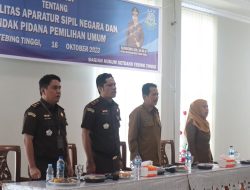 Hadapi Tahun Politik, Pemko Tebing Tinggi Gelar Sosialisasi Netralitas Asn Dan Tindak Pidana Pemilihan Umum