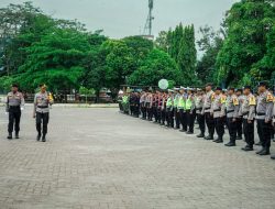 Pastikan Kesiapan Pengamanan Pemilu 2024, Pj. Wali Kota Tebing Tinggi Hadiri Apel Gelar Pasukan Mantap Brata Toba Tahun 2023-2024