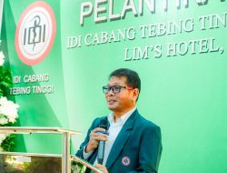 Pelantikan Pengurus Idi Cabang Tebing Tinggi Masa Bakti 2023-2026, Pj. Wali Kota: Terus Bersinergi Tingkatan Derajat Kesehatan Masyarakat