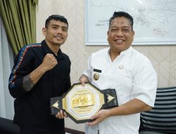 Penjabat Wali Kota Tebing Tinggi Terima Audiensi Juara Mma Kelas Strawweight Rustam Hutajulu 