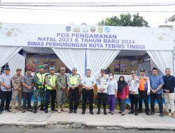 Tinjau Pos Pam Jelang Nataru, Pj. Wali Kota Tebing Tinggi Himbau Pemudik Jaga Keselamatan Dan Kesehatan