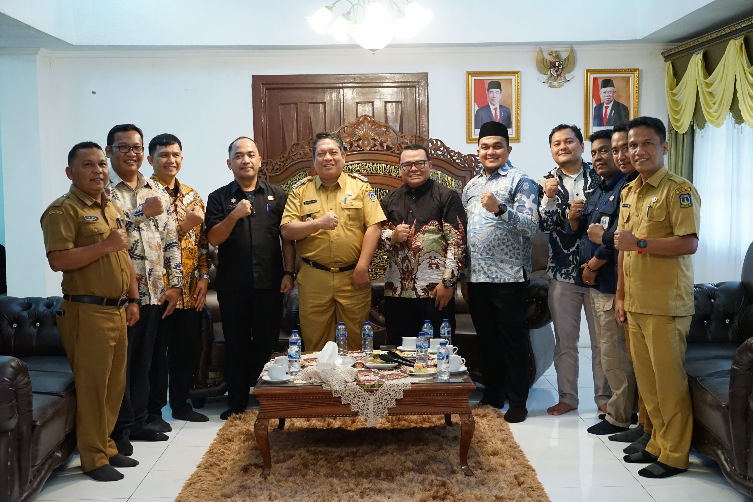 Penjabat (Pj.) Wali Kota Tebing Tinggi Drs. Syarmadani, M.Si. berharap kerjasama dan koordinasi kaitannya dengan Pemilu dan Pilkada yang akan berlangsung secara serentak, khususnya di Kota Tebing Tinggi.