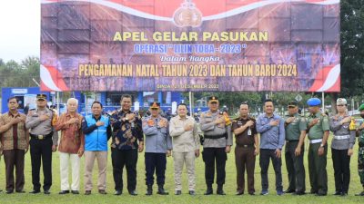 Apel Gelar Pasukan Operasi Lilin Toba 2023 Jelang Nataru