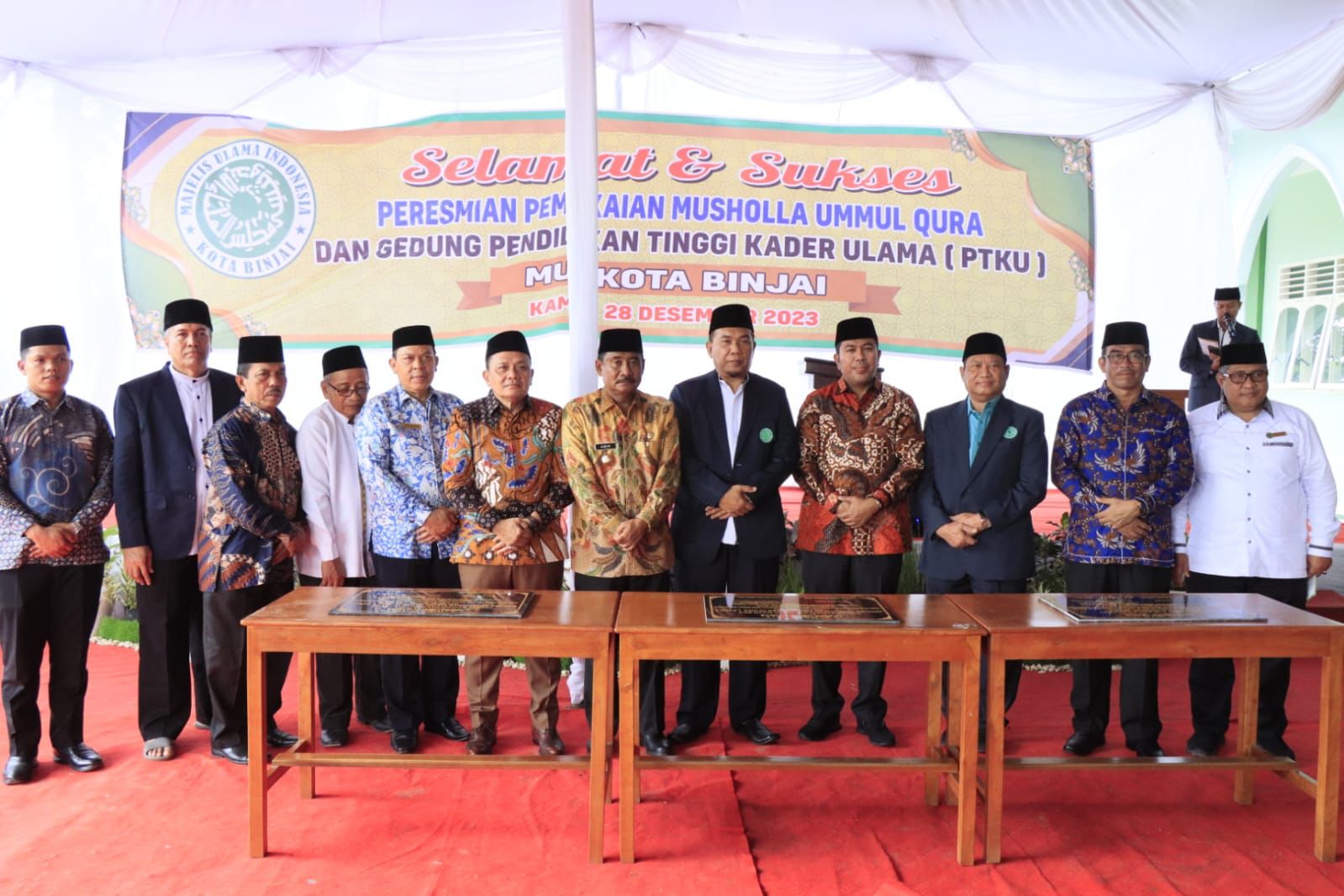 Wali Kota Resmikan Gedung PTKU MUI Kota Binjai