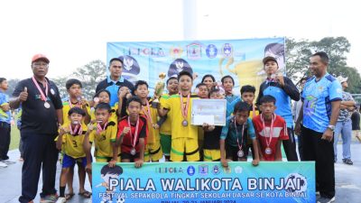 Babak Final dan Penutupan Festival Sepak Bola Usia Dini Kota Binjai