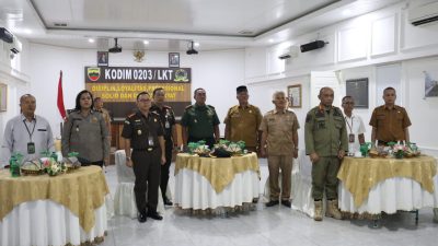 Wujud Sinergitas Yang Baik, Pemko Binjai Ikuti Kegiatan Komunikasi Sosial Bersama Kodim 0203/Lkt