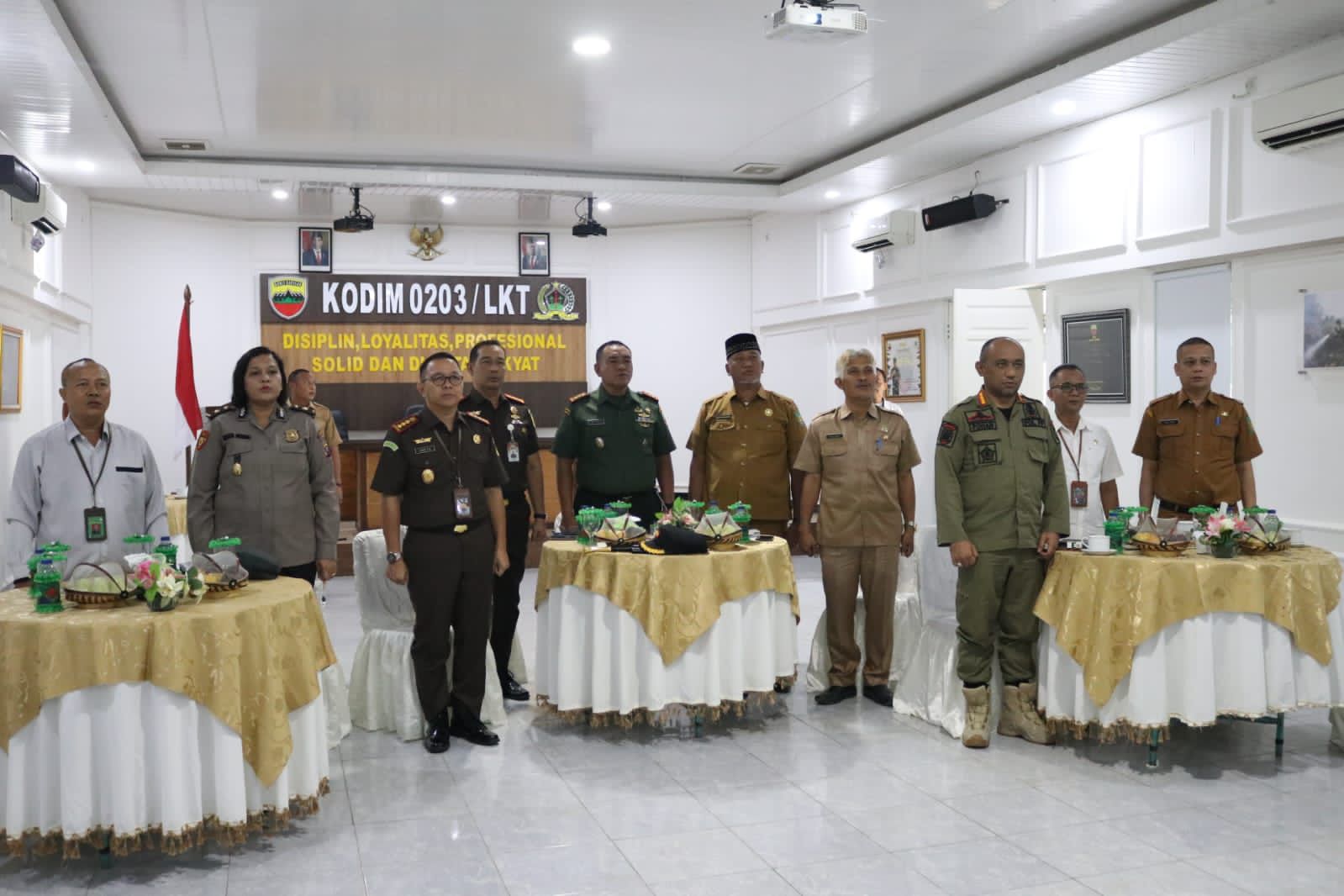 Wujud Sinergitas Yang Baik, Pemko Binjai Ikuti Kegiatan Komunikasi Sosial Bersama Kodim 0203/Lkt