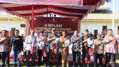 Simulasi Pemungutan dan Penghitungan Suara Pemilihan Umum Tahun 2024