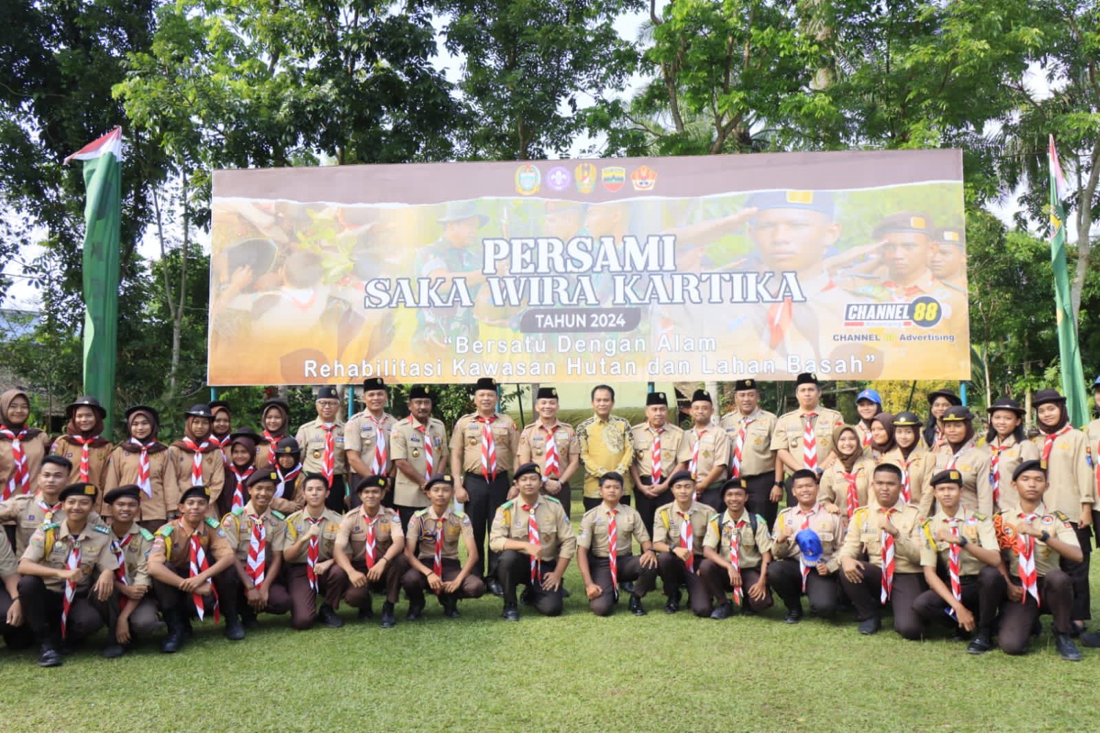 Pembukaan Perkemahan Pramuka Saka Wira Kartika Terpusat Tingkat Kodam TA 2024