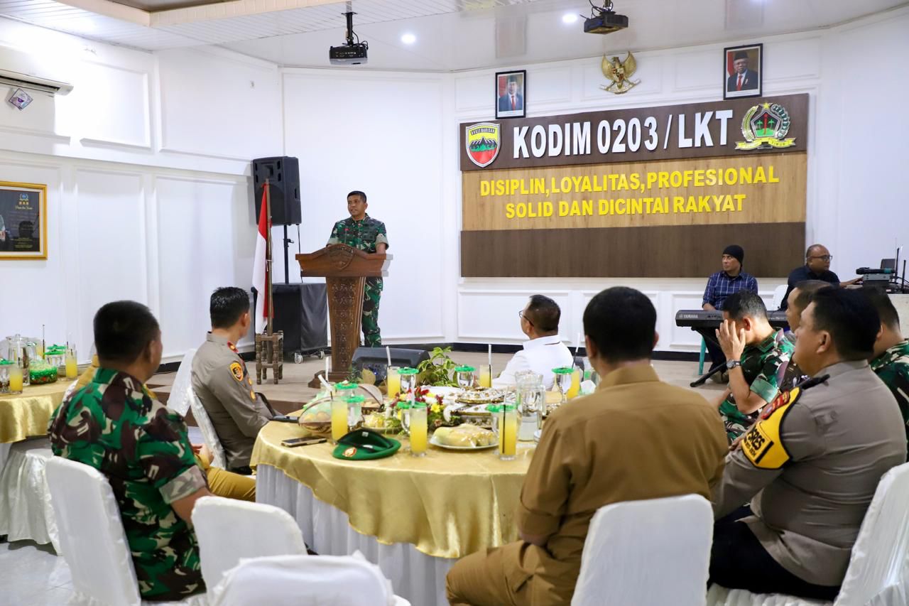 Pererat Silaturahmi, Wakil Wali Kota Binjai Hadiri Halalbihalal Bersama DANREM 022/PT