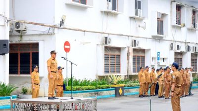 Pimpin Apel Gabungan, Staf Ahi Wali Kota Minta Disnaker Binjai Fokus Kurangi Angka Pengangguran