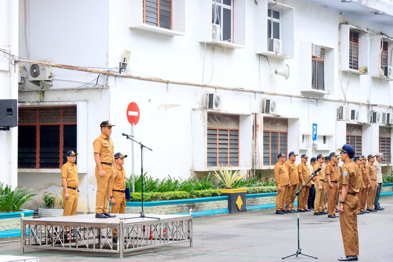 Pimpin Apel Gabungan, Staf Ahi Wali Kota Minta Disnaker Binjai Fokus Kurangi Angka Pengangguran