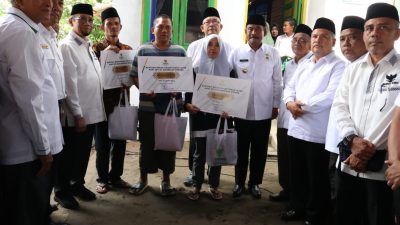Wali Kota Binjai Resmikan Program Bedah Rumah Dari Baznas Kota Binjai