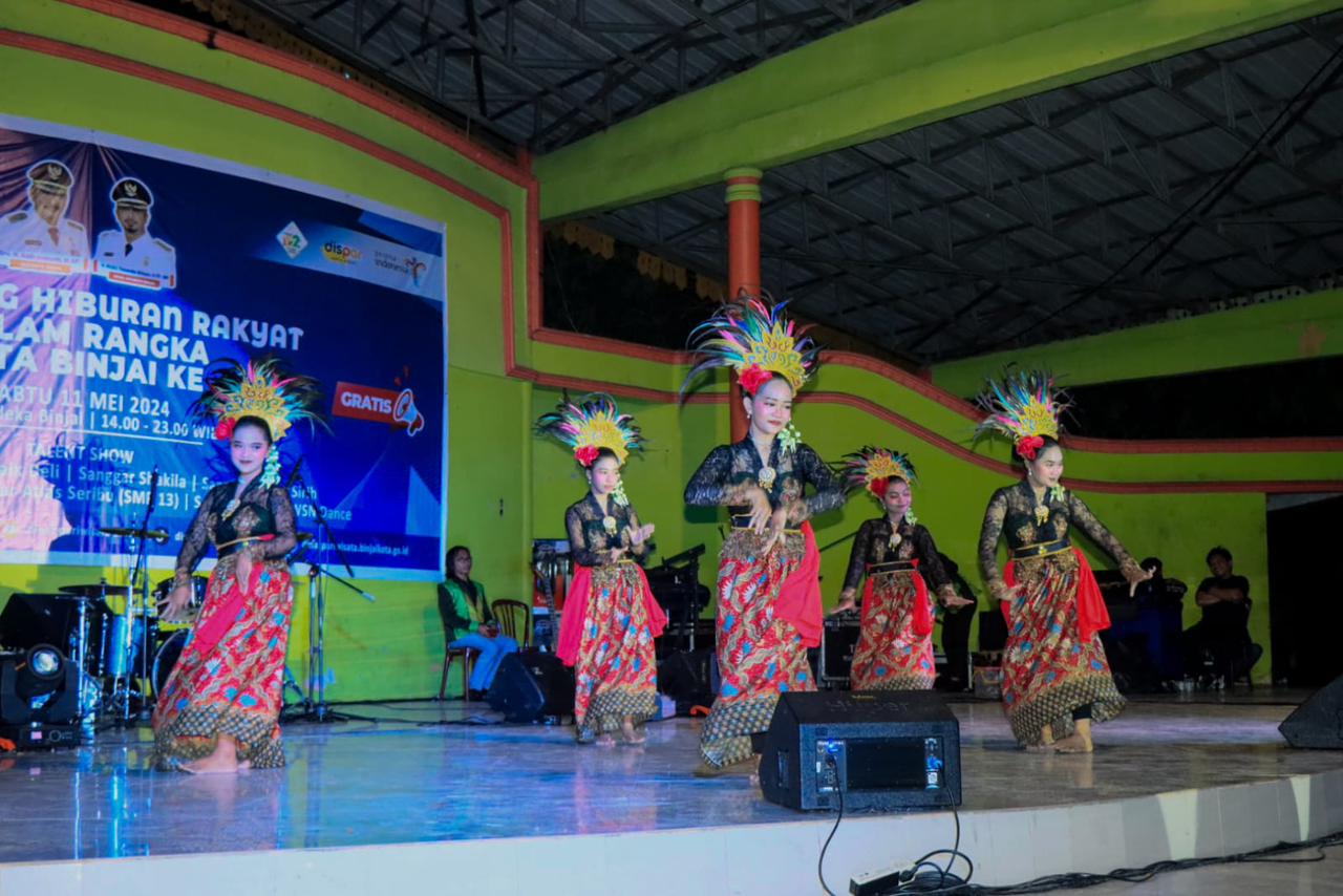 Sambut HUT Kota Binjai Ke-152 Tahun, Pemko Binjai Gelar Panggung Hiburan Rakyat