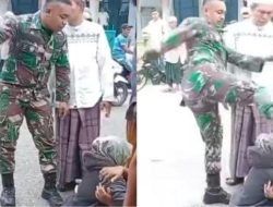Pria Berseragam TNI Ngamuk, Tendang Warga