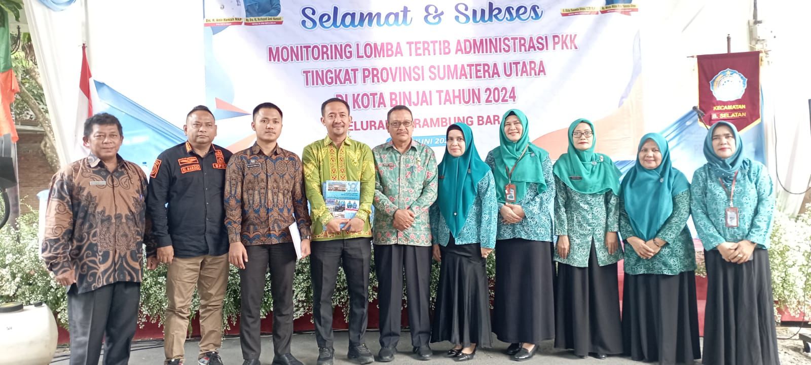 Monitoring Kelurahan Pelaksana Tertib Administrasi PKK Kota Binjai