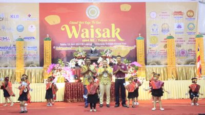 Hadiri Perayaan Waisak, Wali Kota Binjai Mengajak Bersama Membangun Binjai Lebih Baik