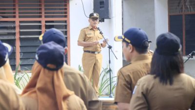 Pimpin Apel Gabungan, Staf Ahli Minta Lurah dan Kepling Gencarkan Sosialisasi Taat PBB