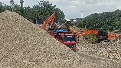 Oknum Brimob Bekingi Galian C Ilegal di Langkat