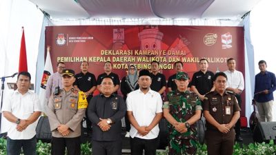 Deklarasi Kampanye Damai, Penjabat Wali Kota Tebing Tinggi Ingatkan ASN Untuk Bersikap Netral