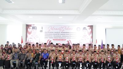 Resmi Dilantik, Pj Wali Kota Moettaqien Hasrimi Sebagai Kamabicab dan Plt Sekda Kamlan Mursyid Sebagai Kakwarcab Gerakan Pramuka Kota Tebing Tinggi