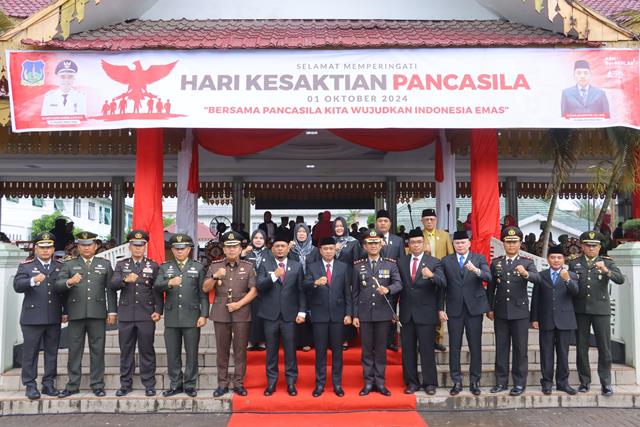 Pj. Wali Kota Tebing Tinggi Pimpin Upacara Peringatan Hari Kesaktian Pancasila