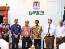 Wali Kota Binjai Terima Audiensi Kacab PT. Bank Sumut Binjai