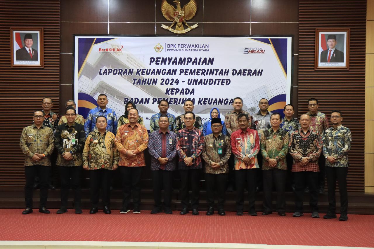 Wali Kota Binjai Serahkan Laporan Keuangan Pemerintah Daerah Kepada BPK RI Perwakilan Provsu
