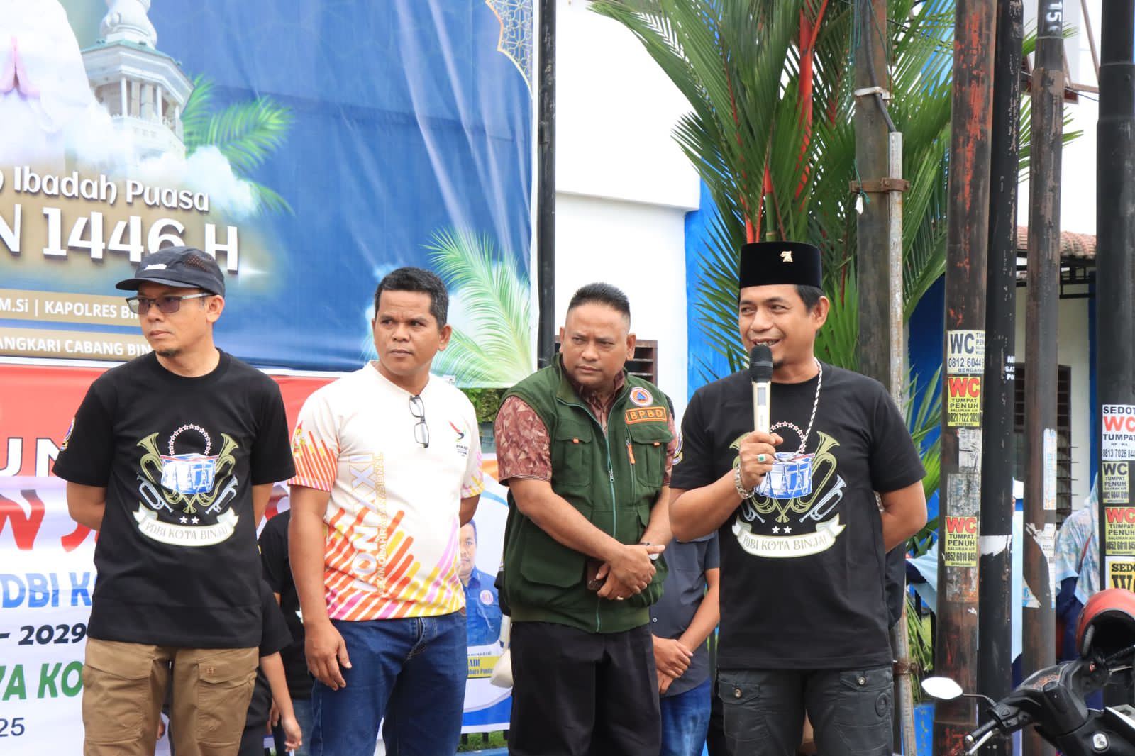 Kadispora Melepas Pawai Kirab Budaya PDBI Kota Binjai