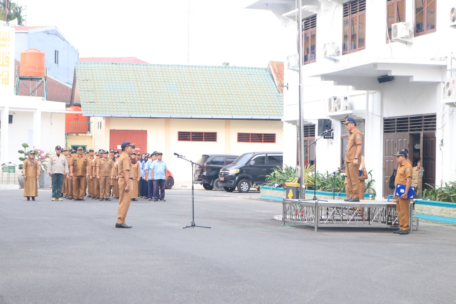 Setdako Binjai Pimpin Apel Gabungan Pemko Binjai