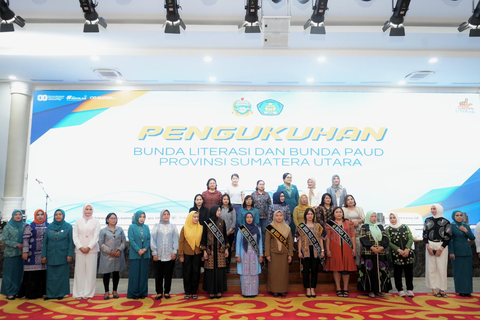 Ketua TP PKK Kota Binjai Hadiri Gladi Resik Pengukuhan Bunda Literasi, Bunda PAUD, dan Pelantikan Pengurus Dekranasda Sumut