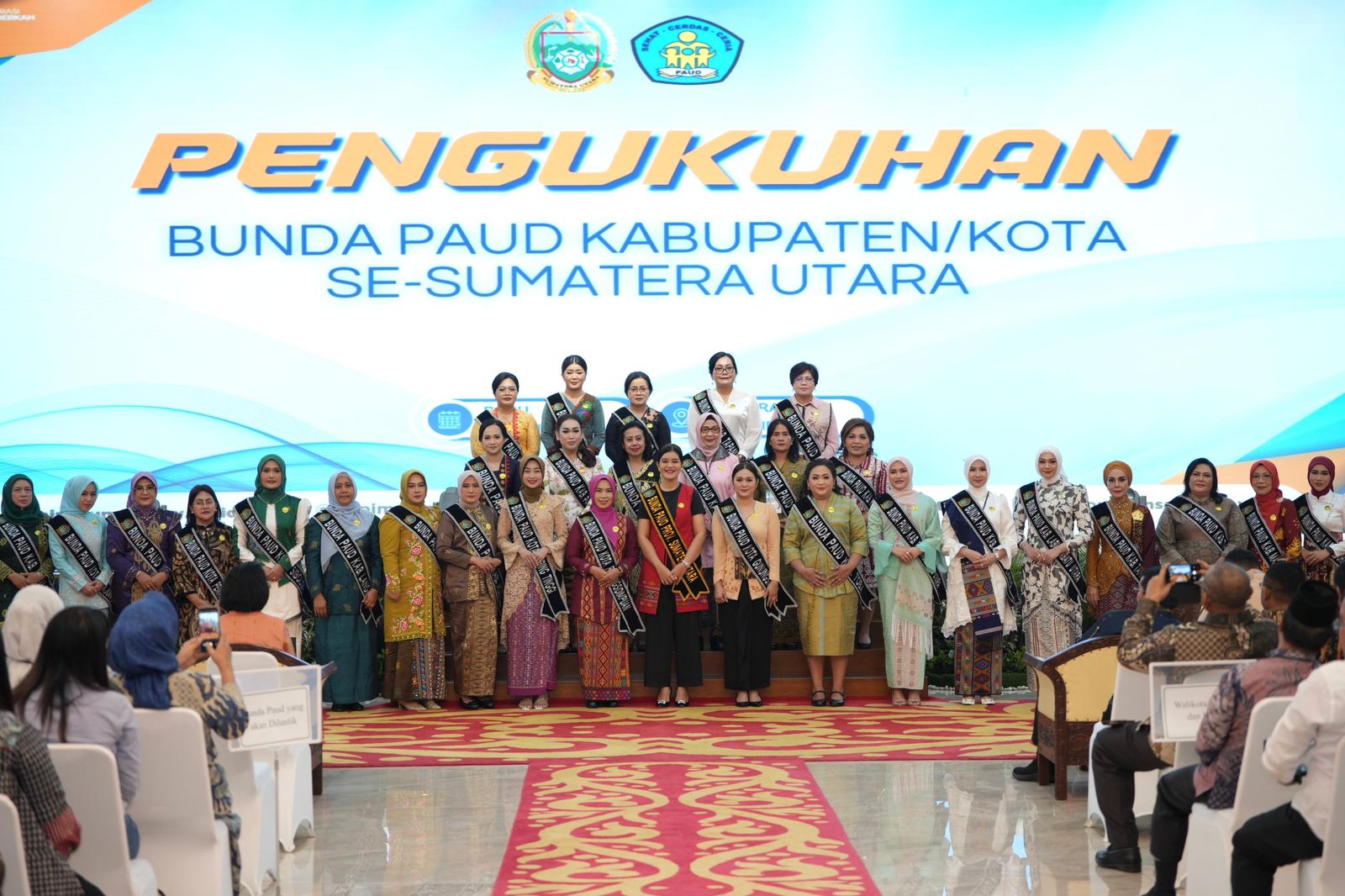Pengukuhan Bunda PAUD, Bunda Literasi, dan Pengurus Dekranasda se-Sumut Masa Bakti 2025–2030