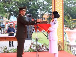 Upacara Penurunan Bendera HUT ke-80 RI di Kota Binjai Berlangsung Khidmat