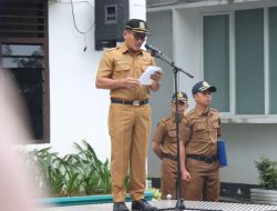 Jadi Pembina Apel, Plt. Kadis P3AM Ajak Warga Binjai Lengkapi Dokumen Kependudukan