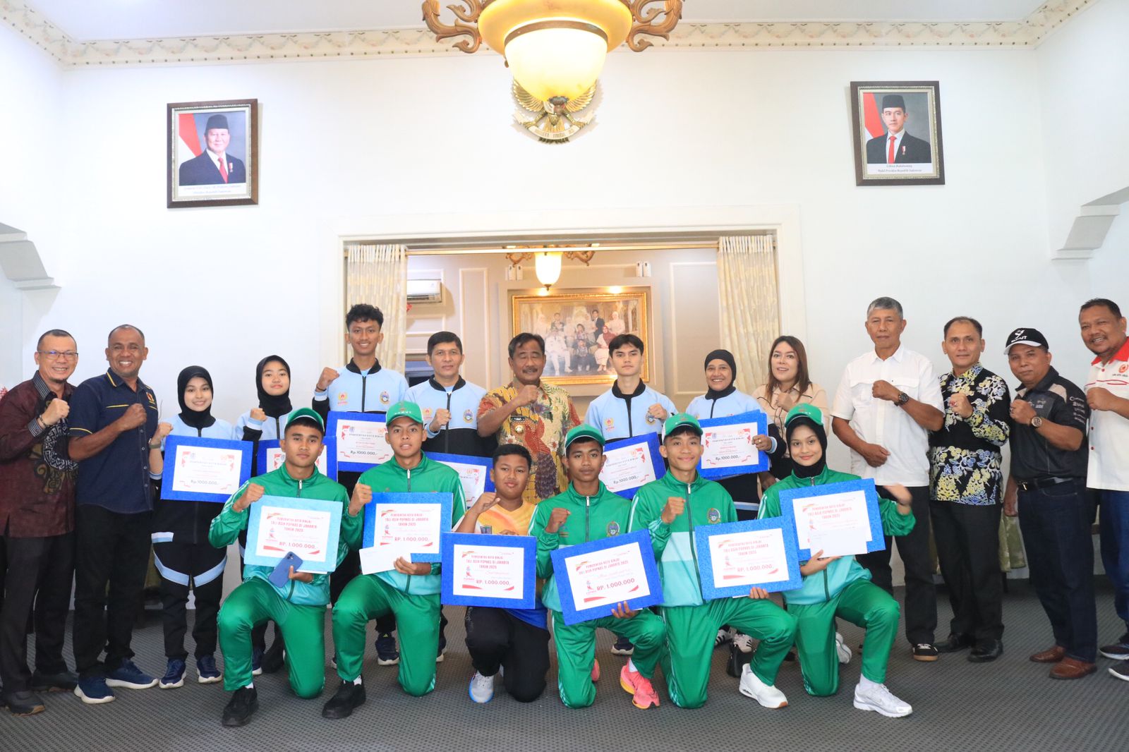 Pemerintah Kota Binjai menggelar acara penyambutan atlet berprestasi Pekan Olahraga Nasional (PON) Beladiri II Kudus, Jawa Tengah, sekaligus pelepasan atlet Pekan Olahraga Pelajar Nasional (POPNAS) Tahun 2025