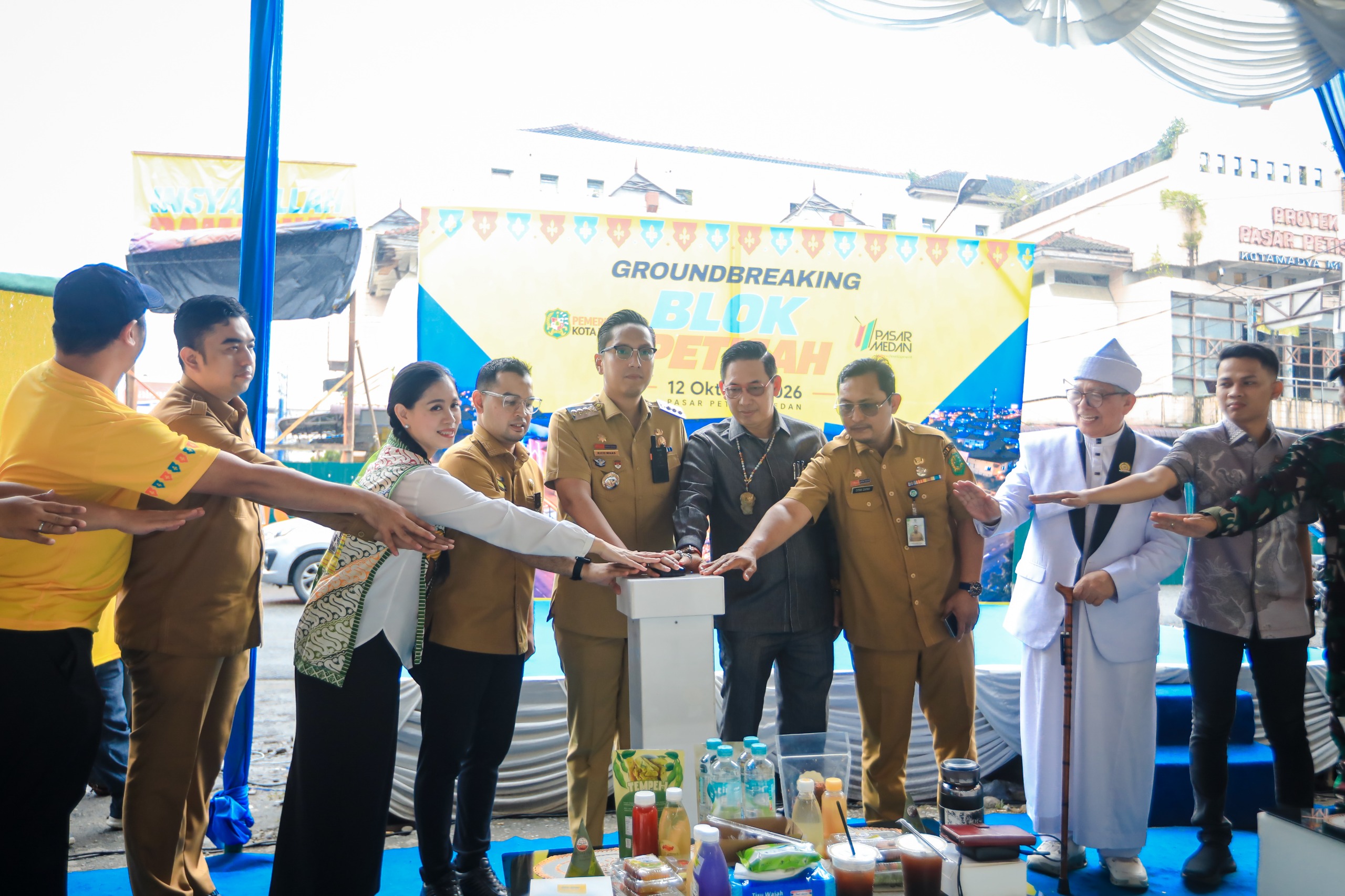 Groundbreaking Block Petisah, Rico Waas Bangun Ekosistem Baru Bangkitkan Pasar Legendaris Medan